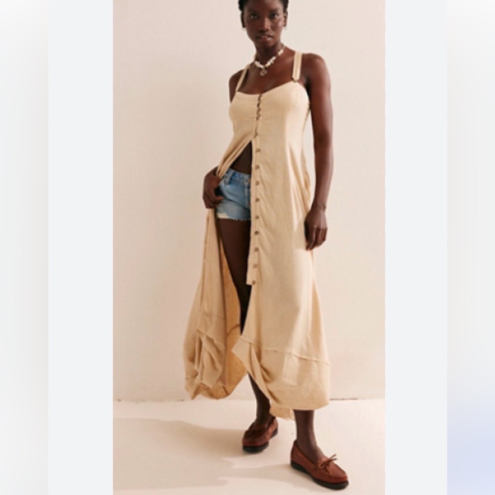 Free People What a Breeze midi dress sz small